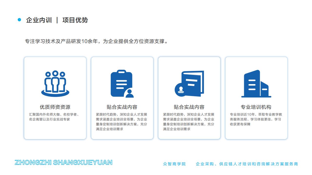 企業(yè)內(nèi)訓(xùn) | 項(xiàng)目?jī)?yōu)勢(shì)